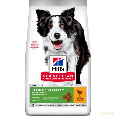 Hills - Dogfood SP Canine Senior Medium Breed Chicken 12kg (H605273)