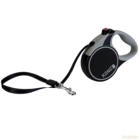 Kong - Retractable Leash Terrain - Black - XS