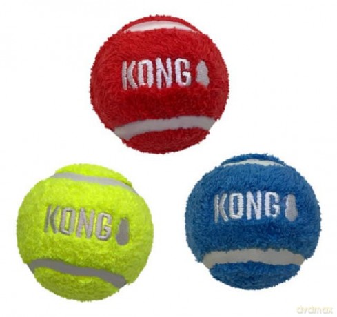 Kong - Sport Softies Ball M 3-pack Mix 6,5cm