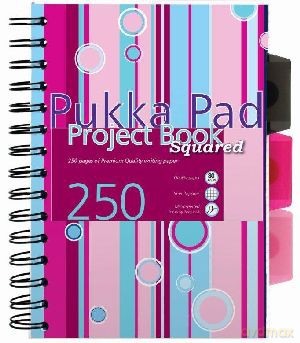 Kołozeszyt A5 Project Book Squared Róż [SZKOŁA]