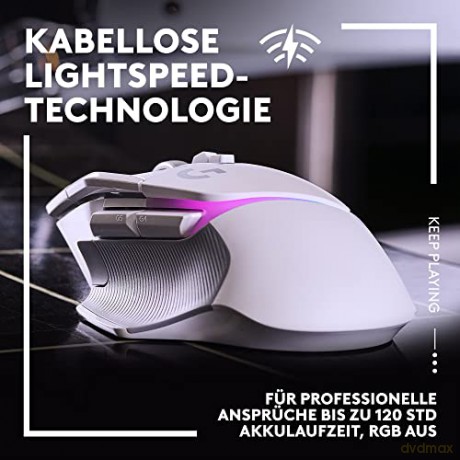 Logitech - G502 X PLUS Wireless Gaming Mouse - White