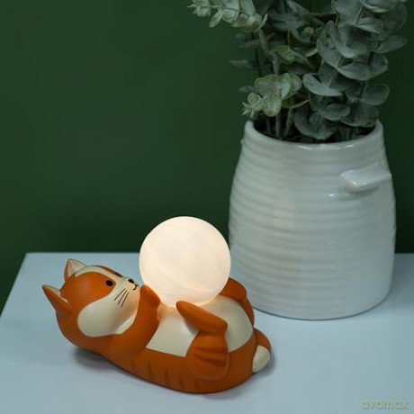 Luna the Cat Mood Light - Warm white - 20 cm