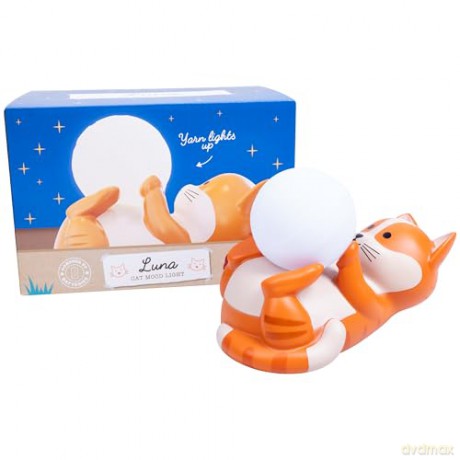Luna the Cat Mood Light - Warm white - 20 cm