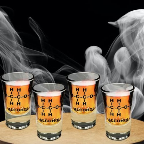 Mad Monkey - Alcohol shot glasses (set of 4) - 5 cl per glass