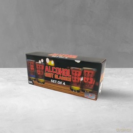 Mad Monkey - Alcohol shot glasses (set of 4) - 5 cl per glass