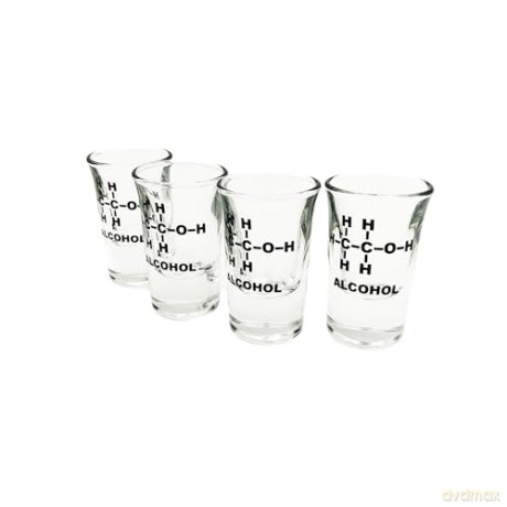 Mad Monkey - Alcohol shot glasses (set of 4) - 5 cl per glass