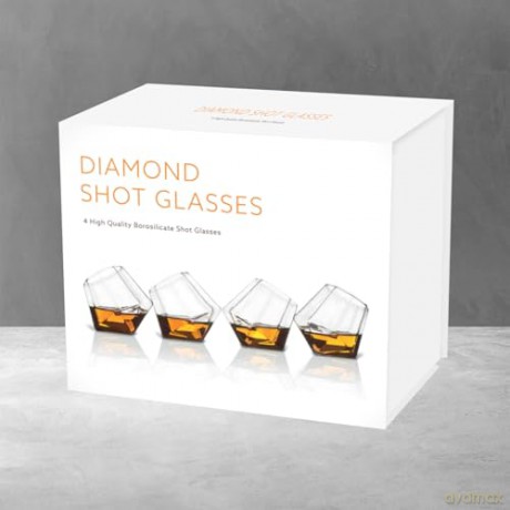Mad Monkey - Diamond Shot Glasses - Set of 4