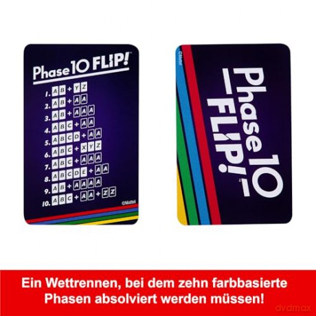 Mattel Games - Phase 10 Flip - (967-2450) [KARTY]