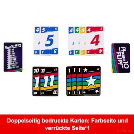 Mattel Games - Phase 10 Flip - (967-2450) [KARTY]
