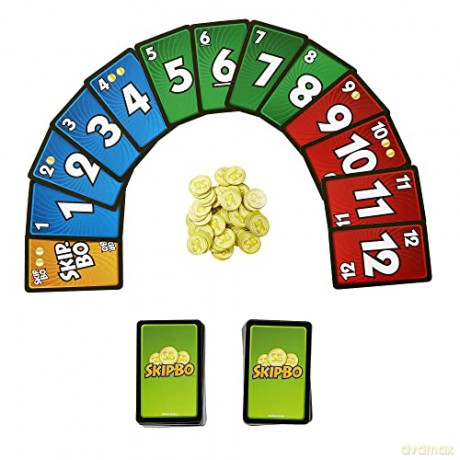 Mattel Games - Skip-Bo Masters (HJR21) [KARTY]