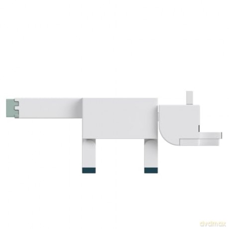 Minecraft - Biome Builds - 8cm Arctic Fox (HTN13) [FIGURKA]