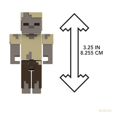 Minecraft - Biome Builds - 8cm Husk Zombie (HTL85) [FIGURKA]