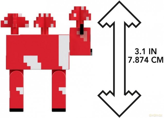 Minecraft - Biome Builds - 8cm Mooshroom (HTL83) [FIGURKA]