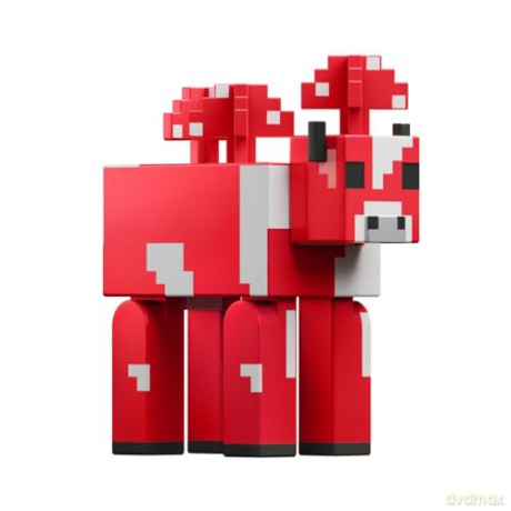 Minecraft - Biome Builds - 8cm Mooshroom (HTL83) [FIGURKA]