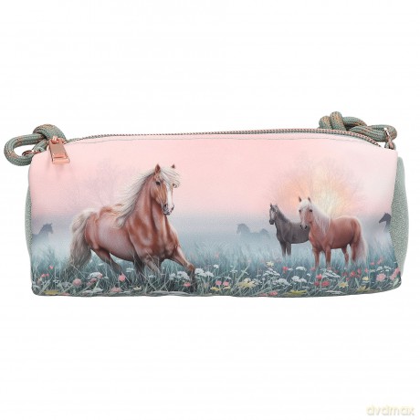 Miss Melody - Pencil Tube ROMANTIC FIELDS - Glittery Sage Green and Rose Hues