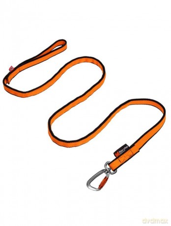 Smycz do biegania Non-Stop - Line Bungee - Black/Orange - 2m