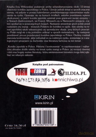 Komiks japoński w Polsce. Historia i kontrowersje - Ewa Witkowska [KSIĄŻKA]