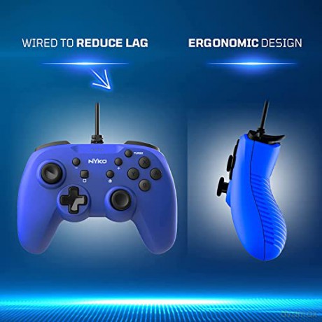 Nyko Prime Wired Controller - Blue For Switch