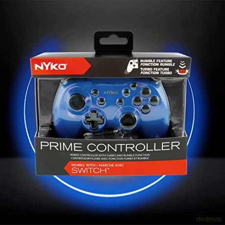 Nyko Prime Wired Controller - Blue For Switch