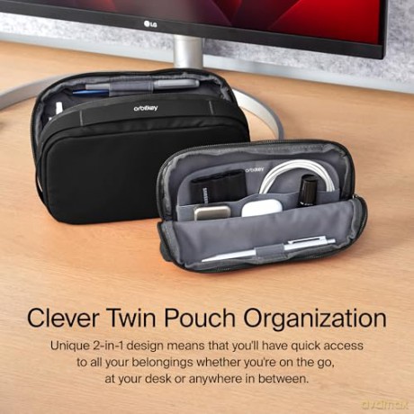 Organizer Orbitkey - 2-in-1 Tech Pouch - Terracotta
