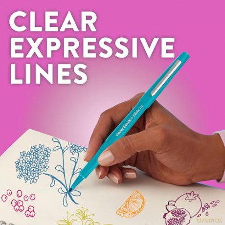 Paper Mate - Flair Felt Tip Pens - Assorted Candy POP Colours - 12 Count