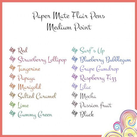 Paper Mate - Flair Felt Tip Pens - Candy POP Assorted Colours - 16 Count
