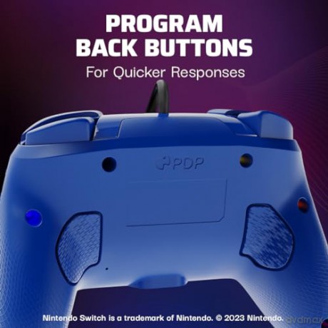 PDP Afterglow Wave Wired Controller Blue Switch