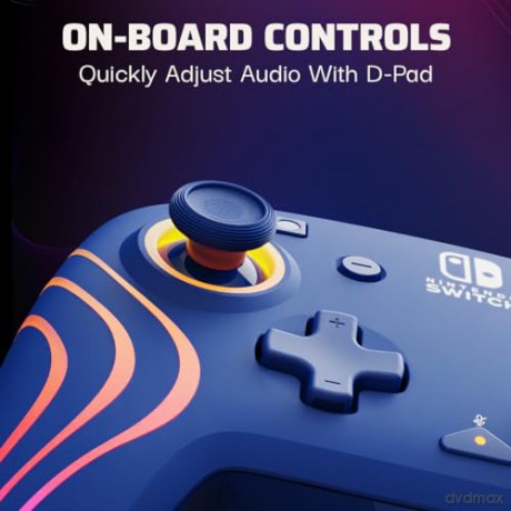 PDP Afterglow Wave Wired Controller Blue Switch