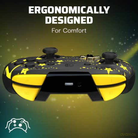 PDP Rematch Wireless Controller Glow Mario Stars Switch