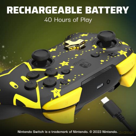PDP Rematch Wireless Controller Glow Mario Stars Switch
