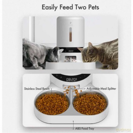 Petlibro - Granary Dual Food Tray - Black - 5L