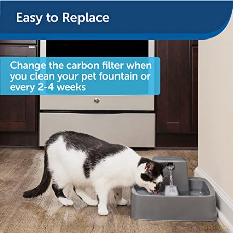 Petsafe - Replacement Charcoal Filter for Seaside Fontaine - 4 pack - 5 x 5 x 1 inches