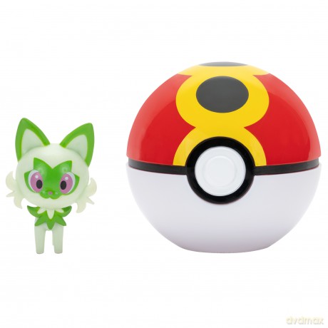 Pokemon - Clip N Go - Sprigatito with Repeat Ball (PKW4151) [FIGURKA]