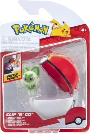 Pokemon - Clip N Go - Sprigatito with Repeat Ball (PKW4151) [FIGURKA]