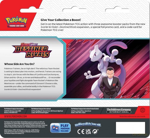 Pokemon - SV10 Destined Rivals - 3P Blister (POK10633) [KARTY]