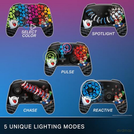 PowerA Enhanced Wireless Controller for Nintendo Switch with Lumectra - Mario Peek-A-Boo