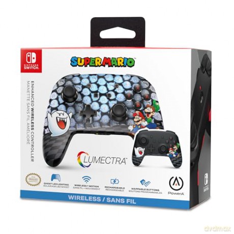 PowerA Enhanced Wireless Controller for Nintendo Switch with Lumectra - Mario Peek-A-Boo
