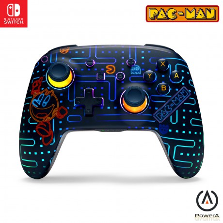 PowerA Enhanced Wireless Controller for Nintendo Switch with Lumectra - PAC-MAN Neon Arcade