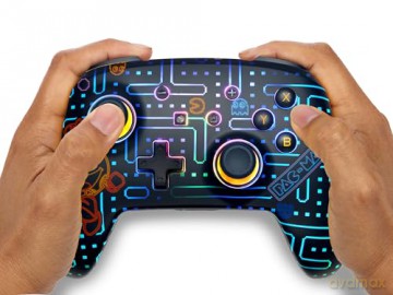 PowerA Enhanced Wireless Controller for Nintendo Switch with Lumectra - PAC-MAN Neon Arcade