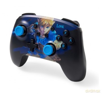 PowerA Enhanced Wireless Controller With Lumectra Etched - Wake Up Link (Nintendo Switch)
