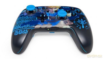 PowerA Enhanced Wireless Controller With Lumectra Etched - Wake Up Link (Nintendo Switch)