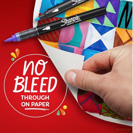 Sharpie - Creative Marker Acrylic Paint Pens - Brush Tip Water-Based Paint Markers - Emerald Green - 6 Count (SKU: 2218124)