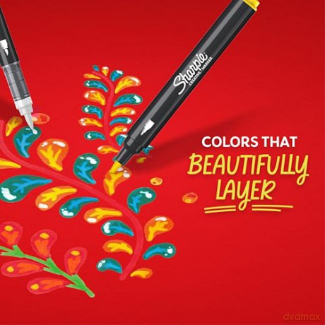 Sharpie - Creative Marker Acrylic Paint Pens - Bullet Tip Water-Based Paint Markers - Red - 6 Count (SKU: 2218119)