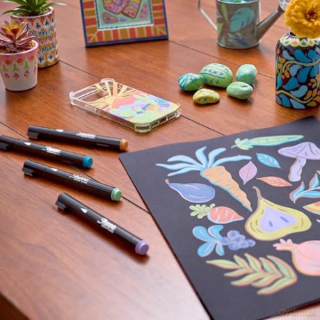 Sharpie - Creative Marker Acrylic Paint Pens - Earth Tones - Bullet Tip - Assorted Colours - 5 Count (SKU: 2213380)