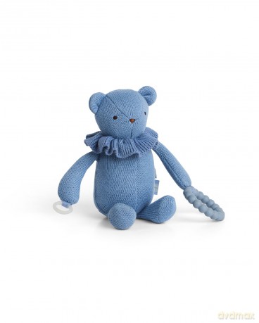 Smallstuff - Little activity bear, for dummy and teether, blue - (40006-36)