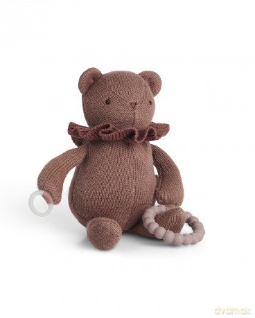 Smallstuff - Little activity bear, for dummy and teether, dark rose (40006-38)