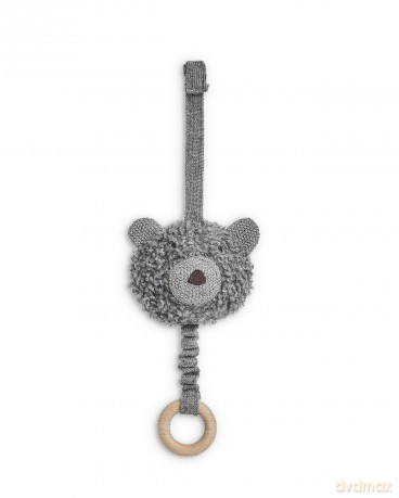 Smallstuff - Music mobile, wool boucle, grey melange - (40011-43)