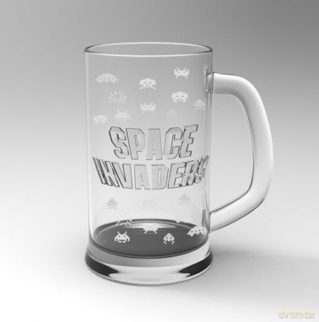 Space - Space Invaders - Beer Glas (350 ml) - 350 ml