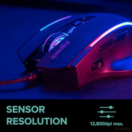 Speedlink - DECUS NX RGB Gaming Mouse, rubber-black