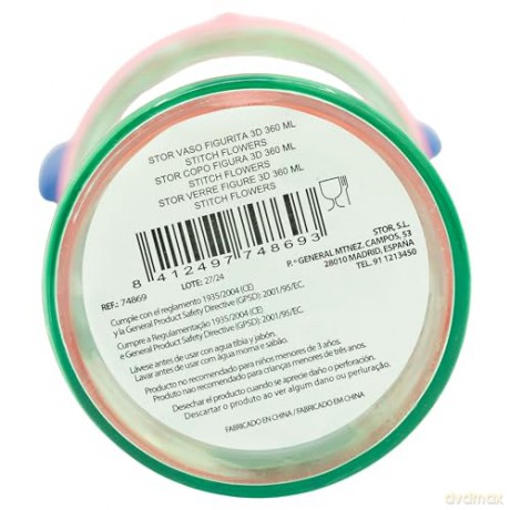 Stor - STITCH 3D figurine tumbler bottle - 360 ml